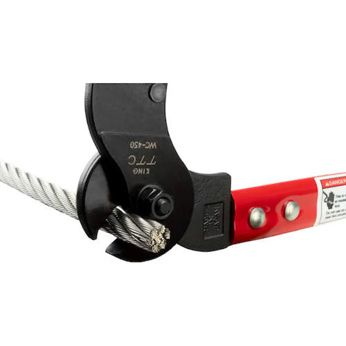 【CAINZ-DASH】ツノダ KingTTC 大型ワイヤーロープカッター WC-450【別送品】