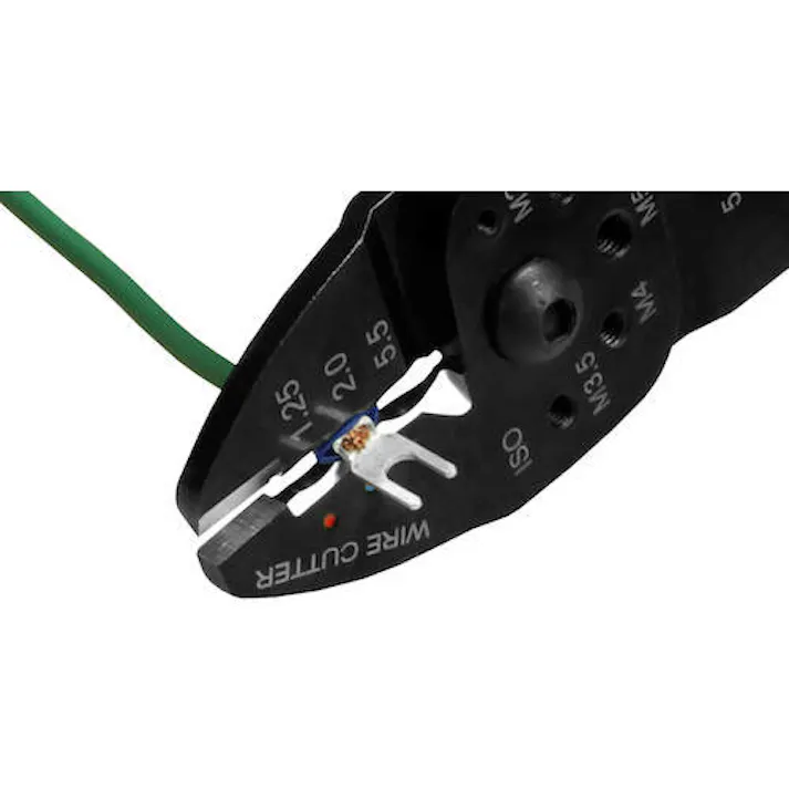 【CAINZ-DASH】ツノダ 電工万能ペンチ AP-02(絶縁端子用・裸圧着端子両用) AP-02【別送品】