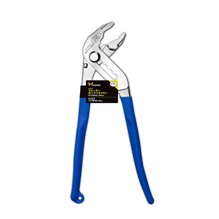 ツノダ KingTTC ウォーターポンププライヤー バネ付き 250mm WP-250SSA