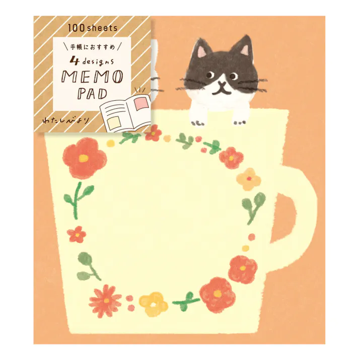 4designsメモパッド ねこ