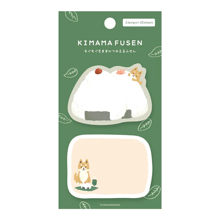 きままふせん おにぎりわんこ