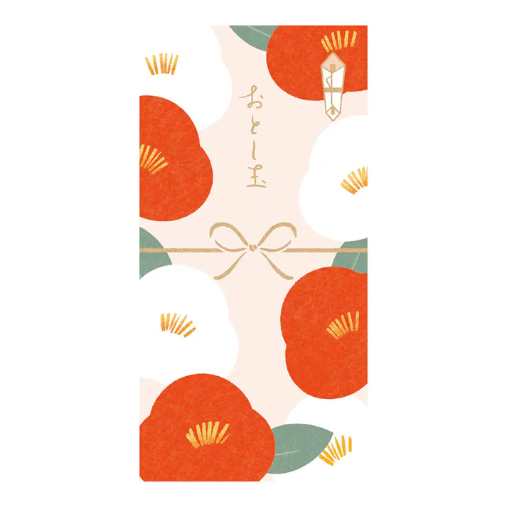 のし袋 晴れ椿 スタイリッシュ 2枚入