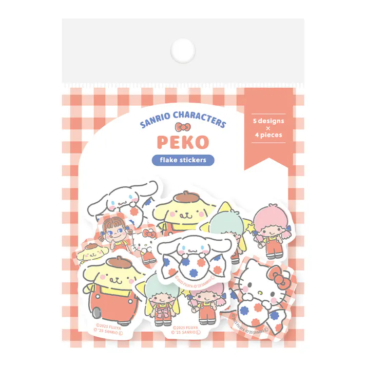 和紙フレークシール PEKO×サンリオ チェックA