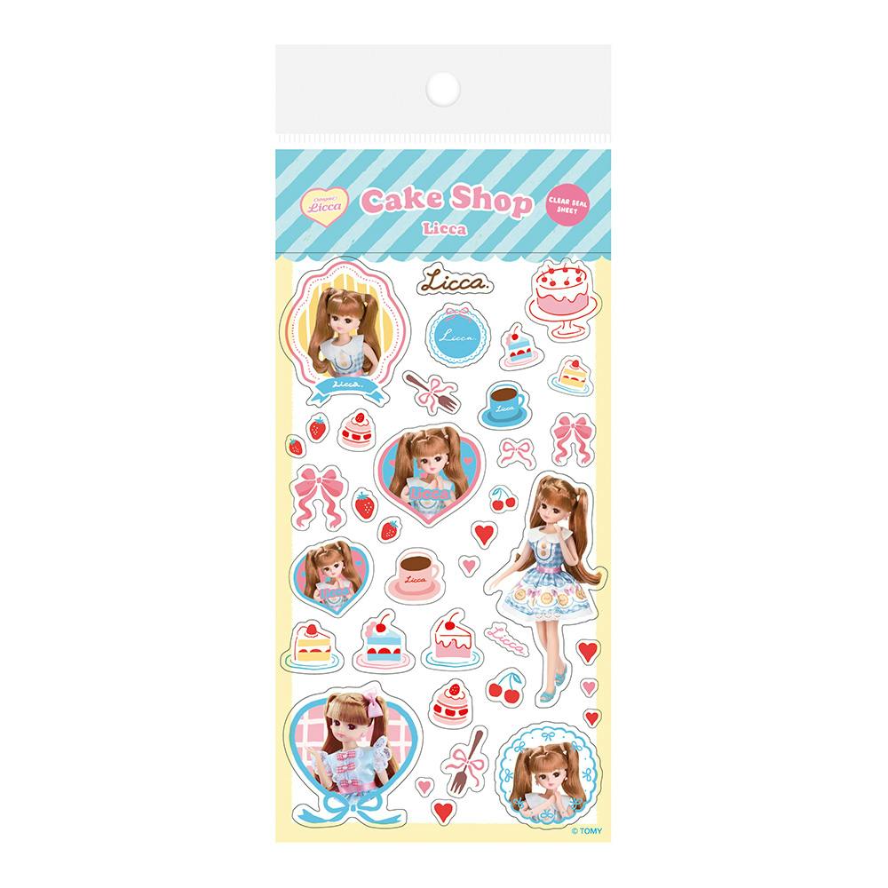 透明シールシート ケーキショップ リカちゃん