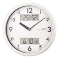 ノア 温湿度計付き掛け時計 ダブルメジャー W-631WH(販売終了)