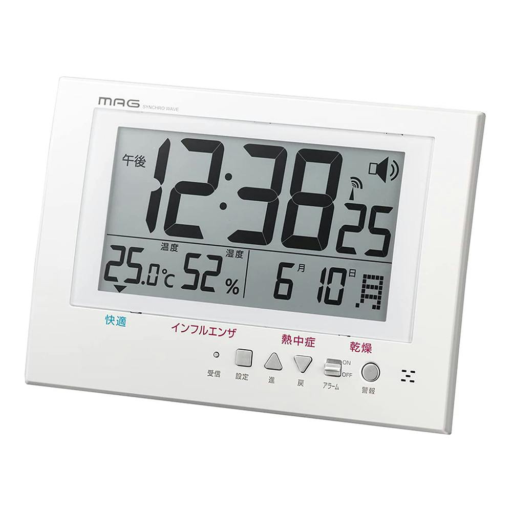 マグ 電波掛時計ガードマン W-785-WH-Z | 時計 通販