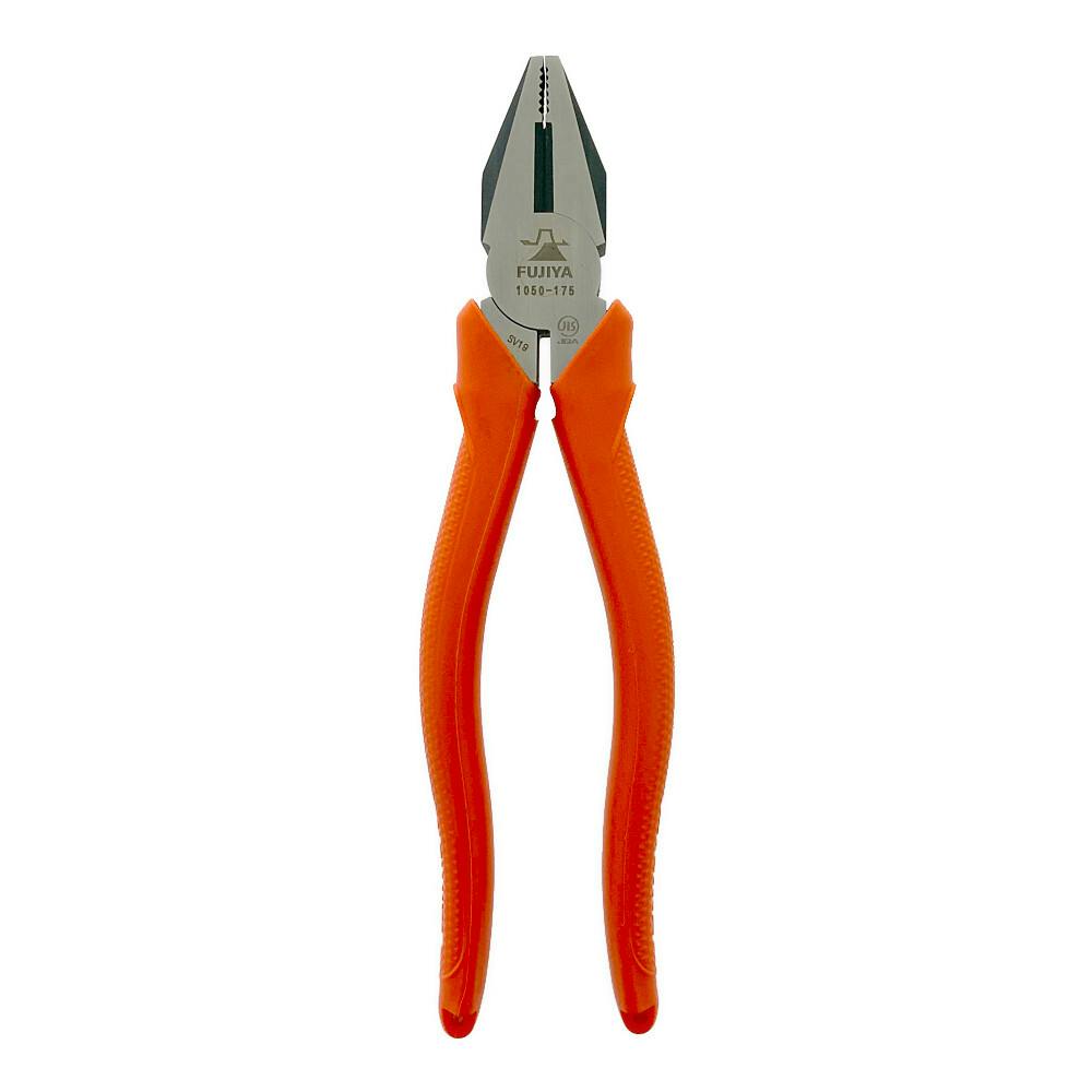 フジヤ ペンチ 樹脂グリップ付 175mm 1050-175 | 作業工具・作業用品