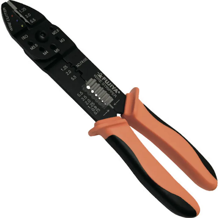 【CAINZ-DASH】フジ矢 万能電工ペンチ 240mm 絶縁・ファストン端子用 FA105【別送品】
