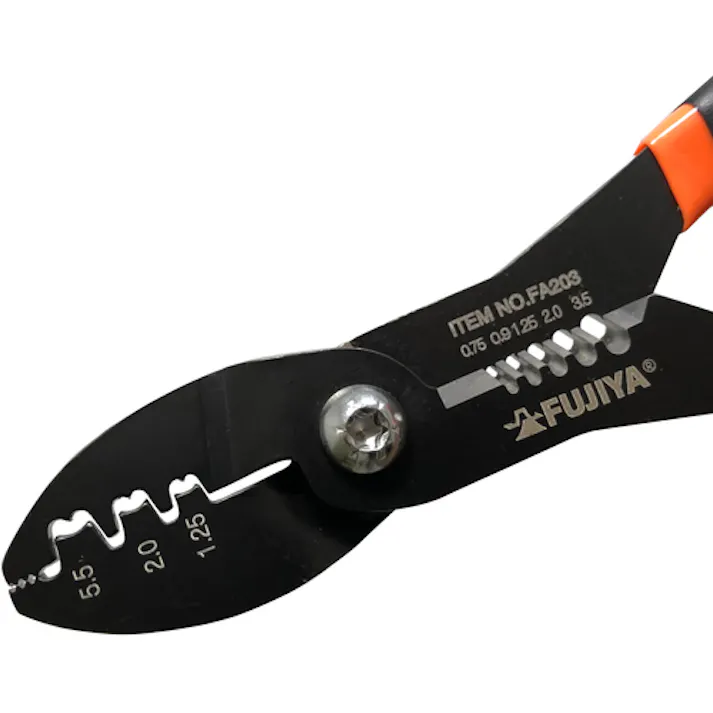 【CAINZ-DASH】フジ矢 電工ペンチミニ(ファストン端子用) FA203【別送品】