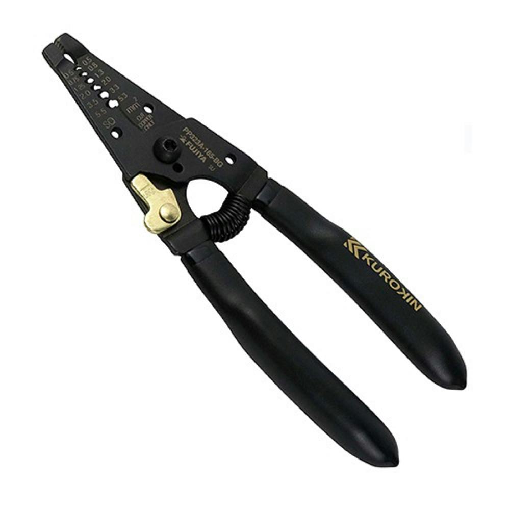 フジ矢 ワイヤーストリッパ A型 黒金 PP323A-165-BG 電設工具 フジ矢 ワイヤーストリッパ A型 黒金 PP323A-165-BG 電設工具