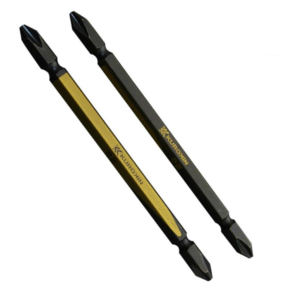 フジ矢 両頭ビット 黒金 +2×110mm 5202-110-BG 2本組 ドライバービット フジ矢 両頭ビット 黒金 +2×110mm 5202-110-BG 2本組 ドライバービット