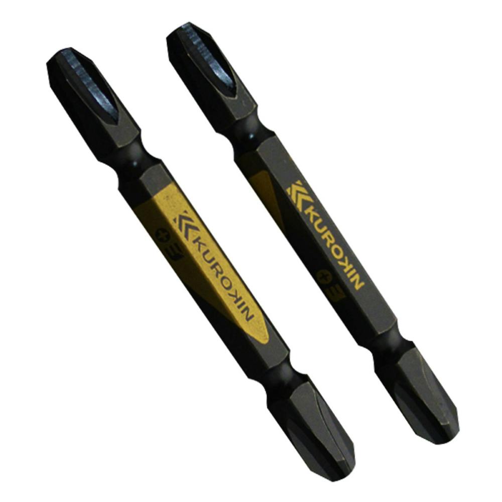 フジ矢 両頭ビット 黒金 +3×65mm 5302-65-BG 2本組 ドライバービット フジ矢 両頭ビット 黒金 +3×65mm 5302-65-BG 2本組 ドライバービット