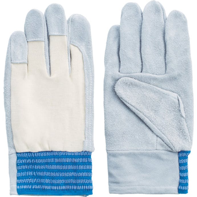 【CAINZ-DASH】富士グローブ 牛床革手袋（袖口ゴムタイプ）　Ｎｏ．１２　Ｌ 1201【別送品】