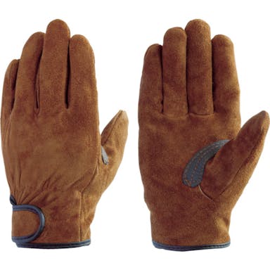 【CAINZ-DASH】富士グローブ 牛床革手袋（袖口マジックタイプ）　ＩＴ－３８　イロトコ　Ｍ 1750【別送品】