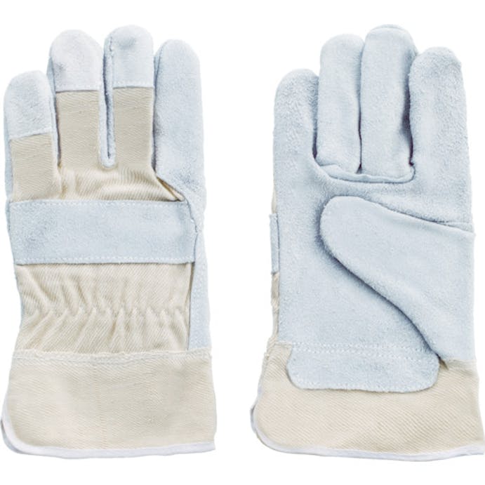 【CAINZ-DASH】富士グローブ 牛床革手袋（袖なしタイプ）　Ｎｏ．１８０　フリー　手のひら内綿付 1804【別送品】