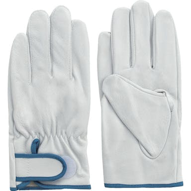【CAINZ-DASH】富士グローブ 豚本革手袋（袖口マジックタイプ）　Ｆ－８２９　白　ＬＬ　内綿付 5406【別送品】