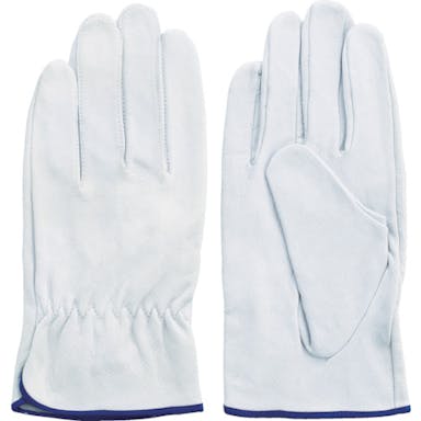 【CAINZ-DASH】富士グローブ 豚本革手袋（袖口しぼりタイプ）　Ｆ－８１０　白　Ｌ 5810【別送品】