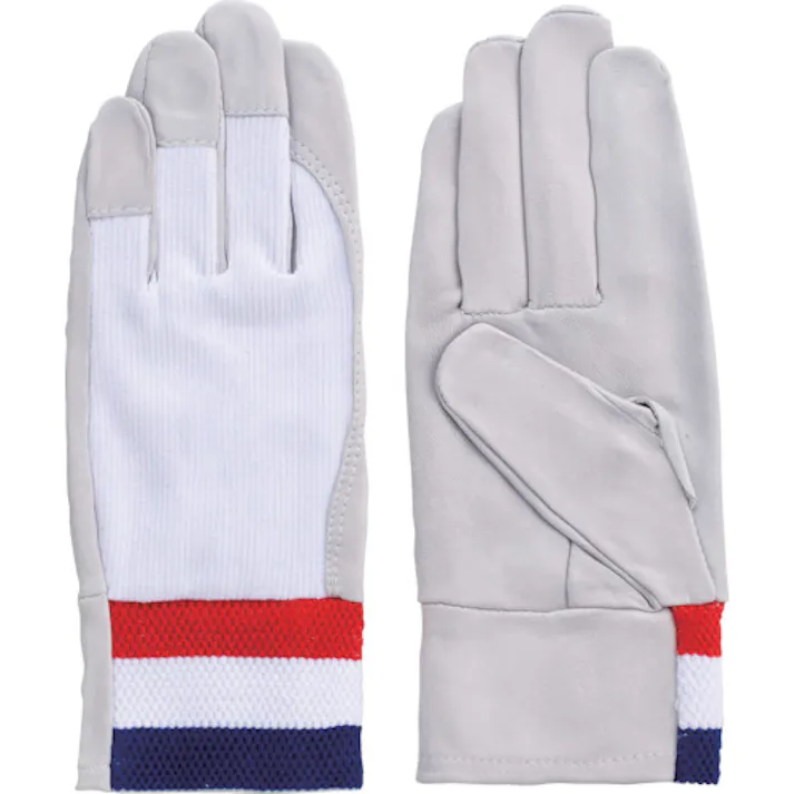 【CAINZ-DASH】富士グローブ 牛本革手袋(袖口ゴムタイプ) F-806 白 M 5819【別送品】