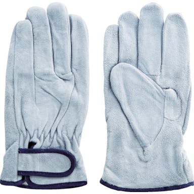 【CAINZ-DASH】富士グローブ 牛床革手袋（袖口マジックタイプ）　ＥＸ－３３３　フリー　内綿 5925【別送品】