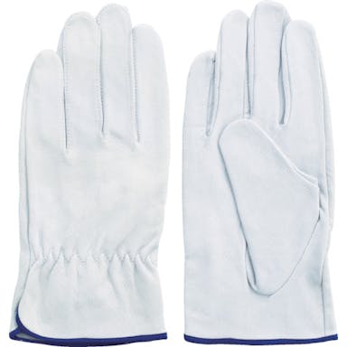 【CAINZ-DASH】富士グローブ 豚本革手袋（袖口しぼりタイプ）　ＥＸ－２３５　白　Ｍ 5969【別送品】