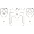 【CAINZ-DASH】大黒製作所 ＬＦ－１００　取替用レバーハンドル　１スピンドル型　空錠用 AGLF100KUO【別送品】