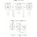 【CAINZ-DASH】大黒製作所 ＬＳ－６４０　レバーハンドル取替錠　Ｂ／Ｓ６４　鍵付 AGLS640000【別送品】