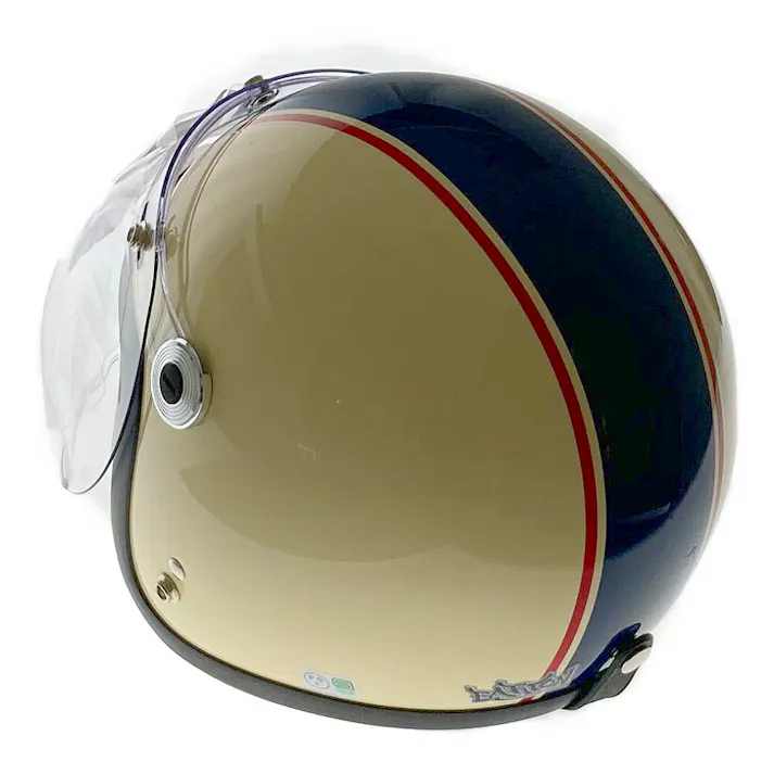リード工業 ジェットヘルメット アイボリー×ネイビー BC-10