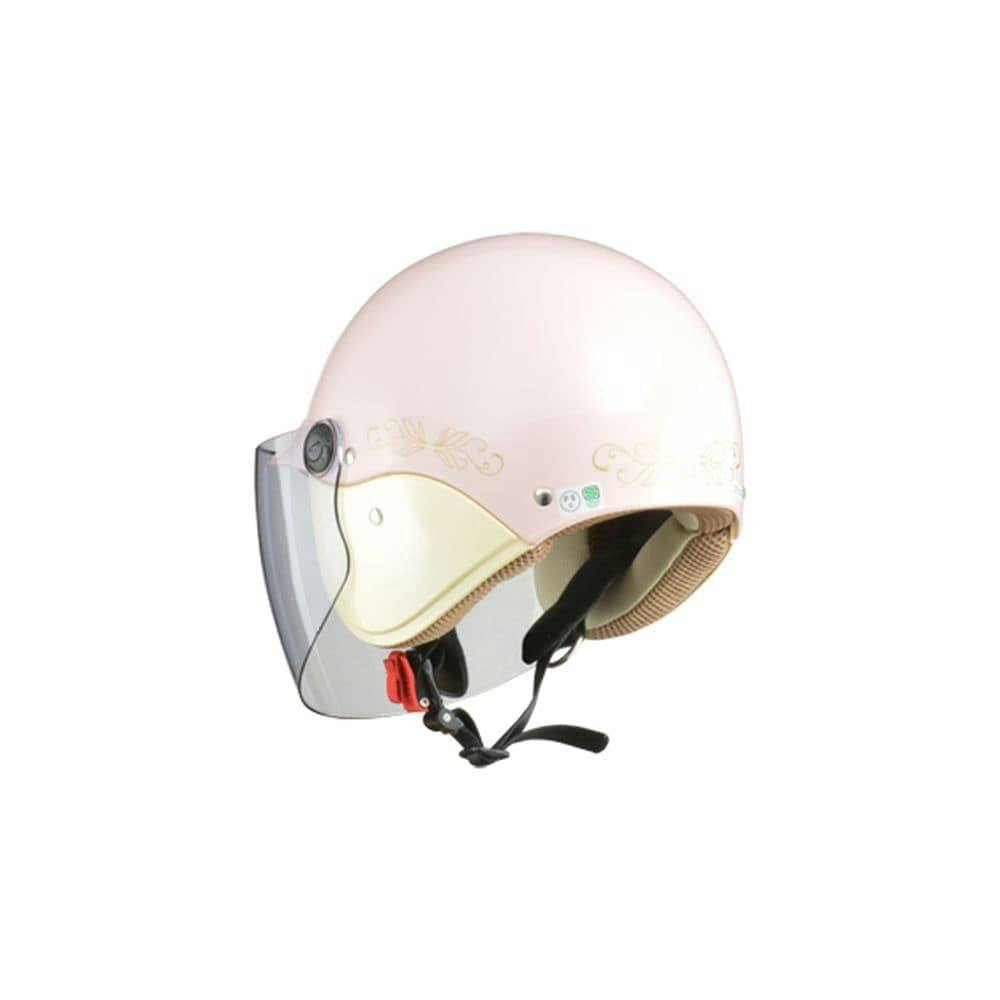 リード工業 セミジェットヘルメット パールピンク QJ-3(販売終了