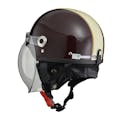 リード工業 ハーフヘルメット ブラウン×アイボリー CROSS CR-760