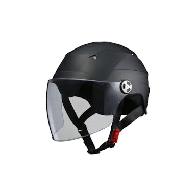 リード工業 シールド付きハーフヘルメット マットブラック LL RE-41