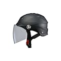 リード工業 シールド付きハーフヘルメット マットブラック LL RE-41