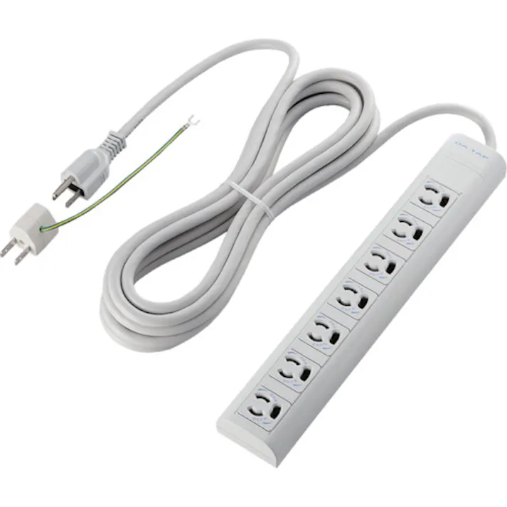 【CAINZ-DASH】エレコム オフィス用タップ EU RoHS指令準拠 マグネット雷抜け止めタップ 3P 7個口 5m T-ECOY055NDA【別送品】