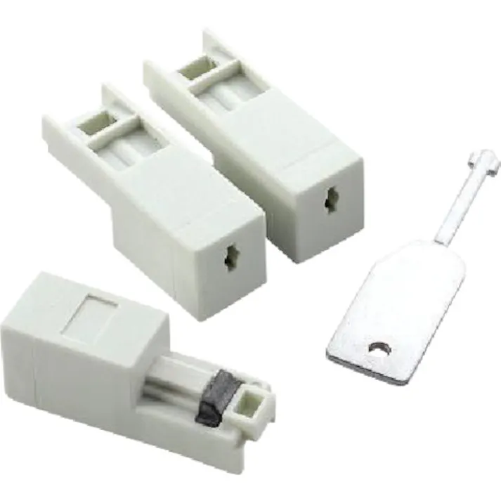 【CAINZ-DASH】エレコム PCセキュリティ用品 ネットワークセキュリティRJ45 コネクタジャック鍵付きプロテクタ 3個 ESL-LAN1【別送品】