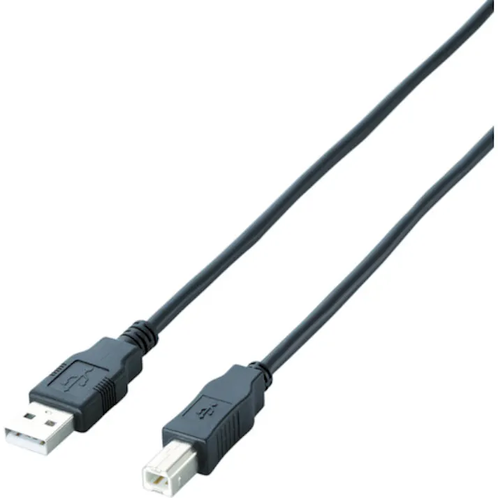 【CAINZ-DASH】エレコム EURoHS指令準拠 エコUSB2.0ケーブル 0.5m ブラック U2C-JB05BK【別送品】