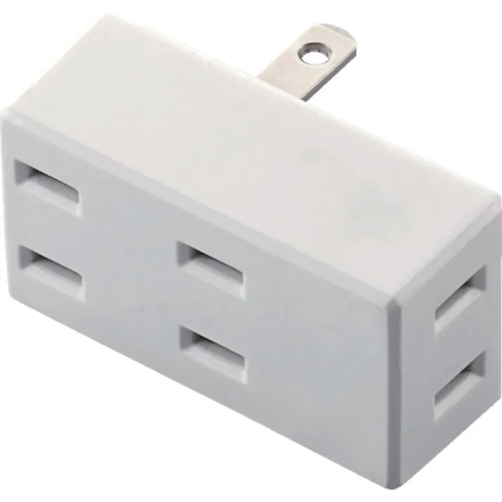 【CAINZ-DASH】エレコム フロントタップ 3個口 ホワイト T-TR02-2300WH【別送品】