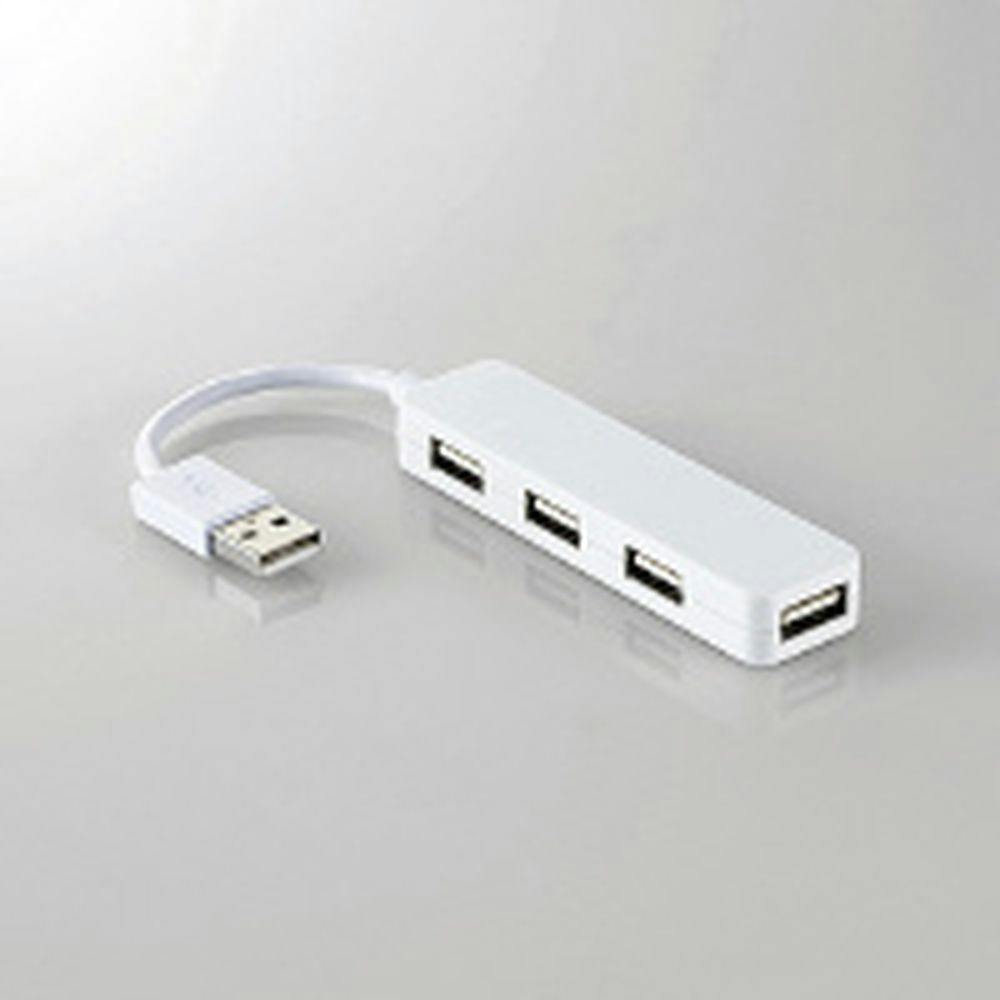 エレコム USBハブ U2H-SN4NBWH 記録メディア・記録媒体 エレコム USBハブ U2H-SN4NBWH 記録メディア・記録媒体