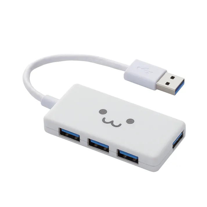 エレコム 4ポートUSB3.0ハブ(コンパクトタイプ) ホワイト U3H-A416BF1WH