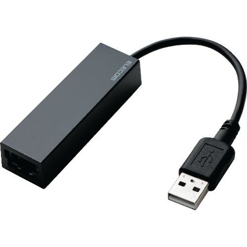 【CAINZ-DASH】エレコム ＵＳＢ２．０ ＬＡＮアダプター Ｔｙｐｅ