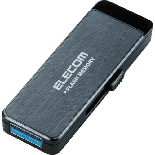 エレコム USB3.0フラッシュ 8GB AESセキュリティ機能付 ブラック MF-ENU3A08GBK USBメモリ エレコム USB3.0フラッシュ 8GB AESセキュリティ機能付 ブラック MF-ENU3A08GBK USBメモリ