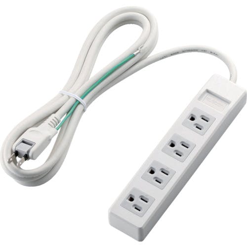 エレコム 3pinタップ スタンダード 4口 2.5m ホワイト T-T1A-3425WH オフィス用タップ エレコム 3pinタップ スタンダード 4口 2.5m ホワイト T-T1A-3425WH オフィス用タップ
