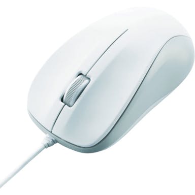 【CAINZ-DASH】エレコム ＵＳＢ光学式マウス（Ｍサイズ）ホワイト M-K6URWH/RS【別送品】
