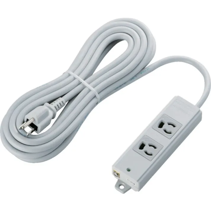 【CAINZ-DASH】エレコム RoHs準拠OAタップ 抜け止 3P 2個口 マグネット 5m グレー T-WRM3250LG/RS【別送品】