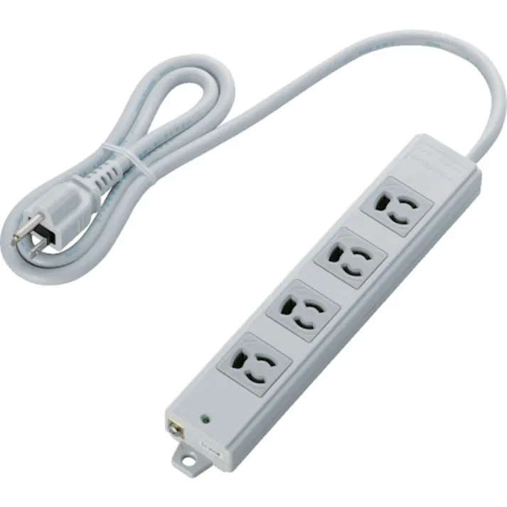 【CAINZ-DASH】エレコム RoHs準拠OAタップ 抜け止 3P 4個口 マグネット 1m グレー T-WRM3410LG/RS【別送品】