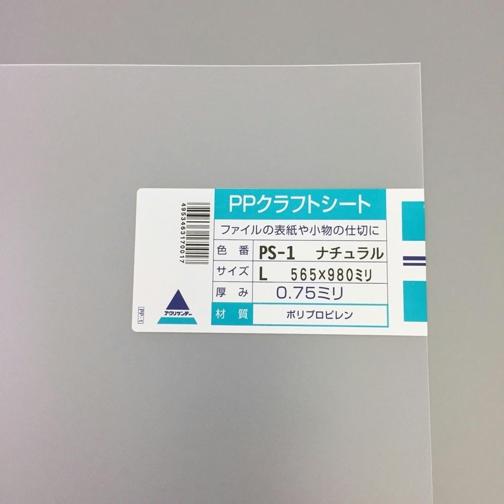 アクリサンデー PPクラフトシート ナチュラル PS-1 565mm×980mm 0.75mm厚 塗料（ペンキ）・塗装用品  ホームセンター通販【カインズ】