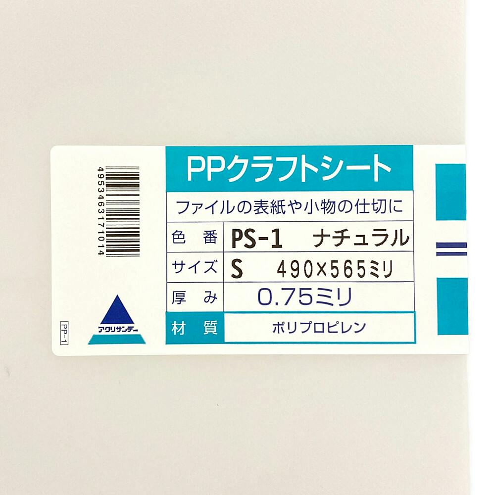 PPクラフトシート ナチュラル PS-1 490mm×565mm 0.75mm厚 | ペンキ PPクラフトシート ナチュラル PS-1 490mm×565mm 0.75mm厚 | ペンキ