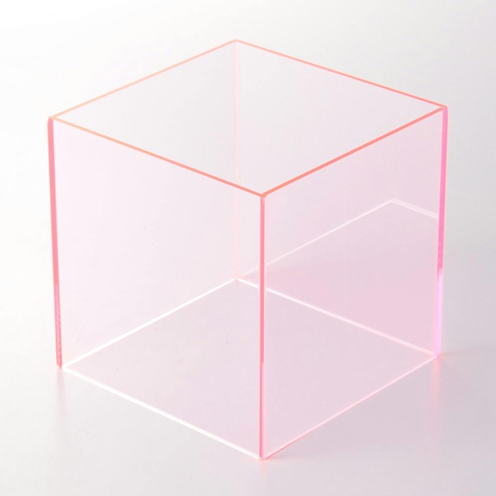 アクリルスクエア 蛍光レッド 100mm×100mm×100mm 2mm厚 ホビー アクリルスクエア 蛍光レッド 100mm×100mm×100mm 2mm厚 ホビー