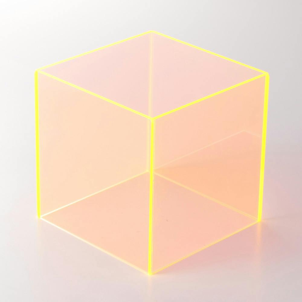アクリルスクエア 蛍光オレンジ 100mm×100mm×100mm 2mm厚 ホビー アクリルスクエア 蛍光オレンジ 100mm×100mm×100mm 2mm厚 ホビー