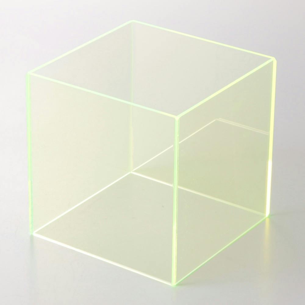 アクリルスクエア 蛍光グリーン 100mm×100mm×100mm 2mm厚 ホビー アクリルスクエア 蛍光グリーン 100mm×100mm×100mm 2mm厚 ホビー