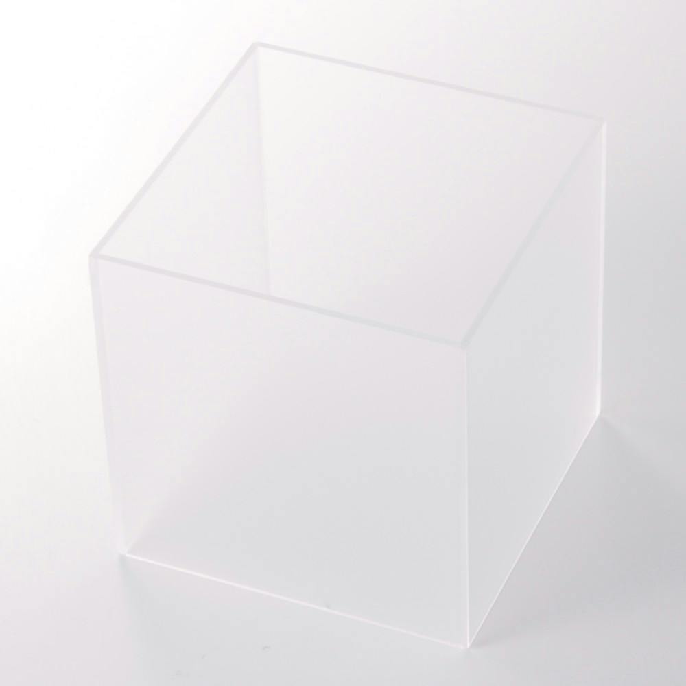 アクリルスクエア マットクリア 100mm×100mm×100mm 2mm厚 ホビー アクリルスクエア マットクリア 100mm×100mm×100mm 2mm厚 ホビー