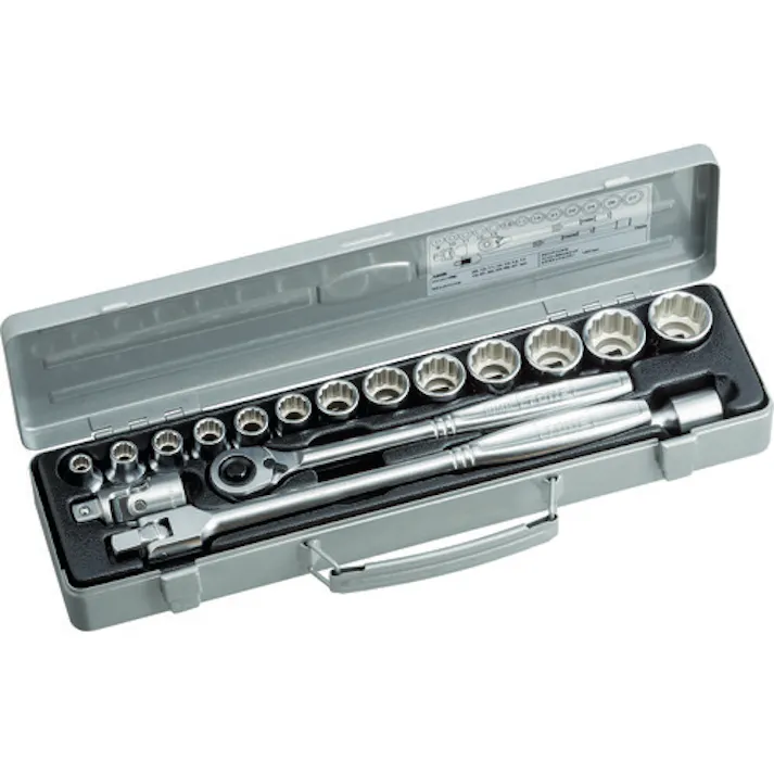 【CAINZ-DASH】TONE ソケットレンチセット 差込角12.7mm 17点セット 12角(8mm~) 750M【別送品】